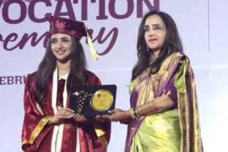Sreeleela at her MBBS graduation ceremony
