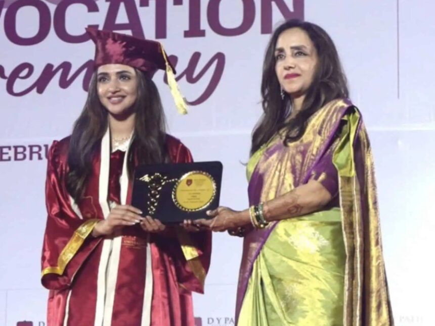 Sreeleela at her MBBS graduation ceremony