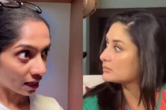 Jamie Lever mimicking Kareena Kapoor’s expressions from ISPL match