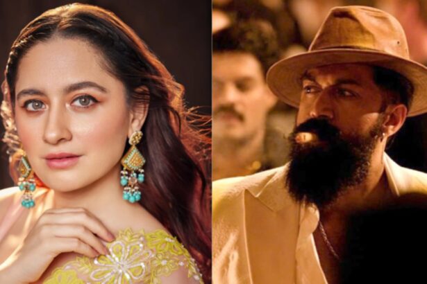 Yash Toxic film still with Sanjeeda Shaikh special appearance
