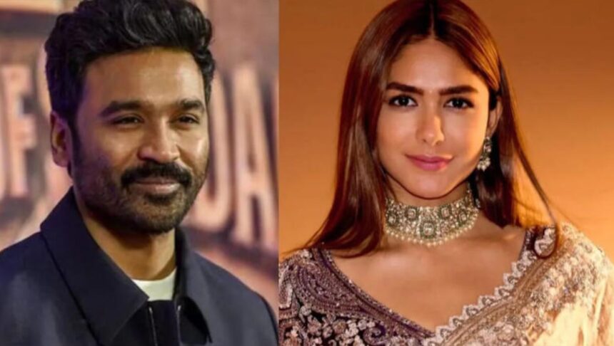 Mrunal Thakur and Dhanush attending film premiere together