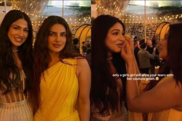 Hunterfly 2026 02 23 091507 Priyanka Chopra wiping model tears with couture gown at film premiere