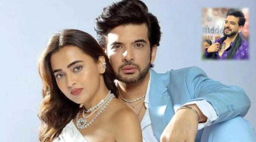 Karan Kundrra tattoo portrait of Tejasswi Prakash on chest