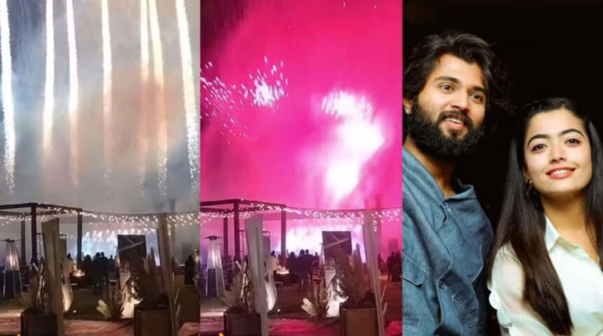 Hunterfly 2026 02 25 225440 Vijay Deverakonda Rashmika Mandanna sangeet fire show in Udaipur