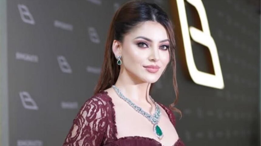 Urvashi Rautela 32nd birthday diamond cake celebration