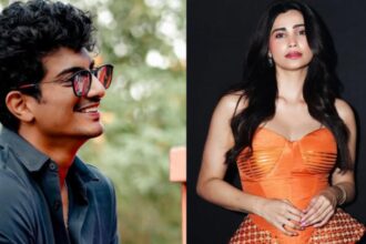 Daisy Shah and Palaash Muchhal at a public event