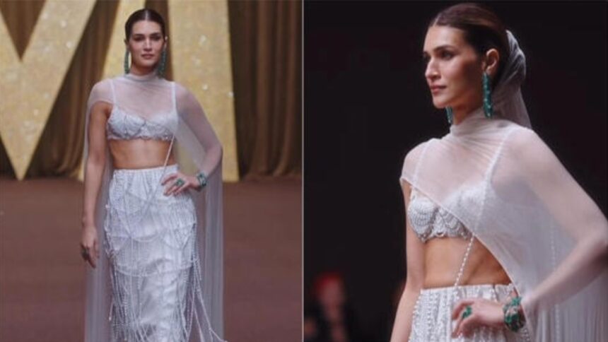 Hunterfly 26 02 08 235410 Kriti Sanon as Manish Malhotra showstopper at Dubai Fashion Week 2026
