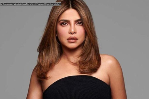 Hunterfly 26 02 09 182842 Priyanka Chopra in Hyderabad during Varanasi shoot