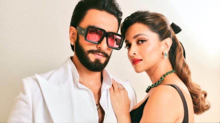 Ranveer Singh and Deepika Padukone at a public event in Mumbai
