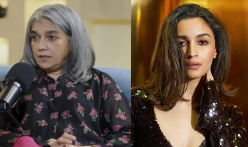 Hunterfly 26 02 13 191111 Ratna Pathak Shah and Alia Bhatt on the set of Kapoor & Sons