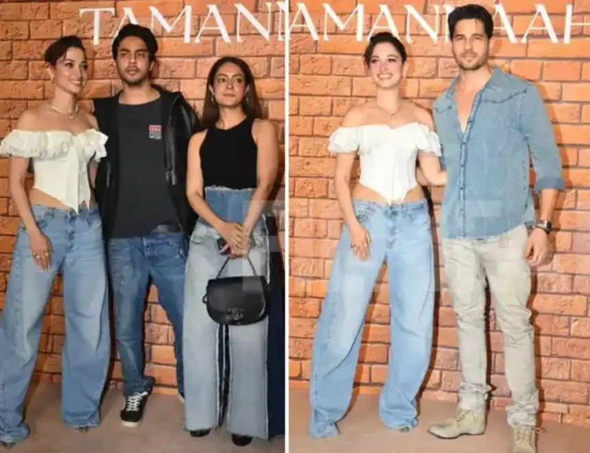 Hunterfly Aryan Khan Steals Spotlight at Tamannaah Bhatias Jewellery Store Launch 1