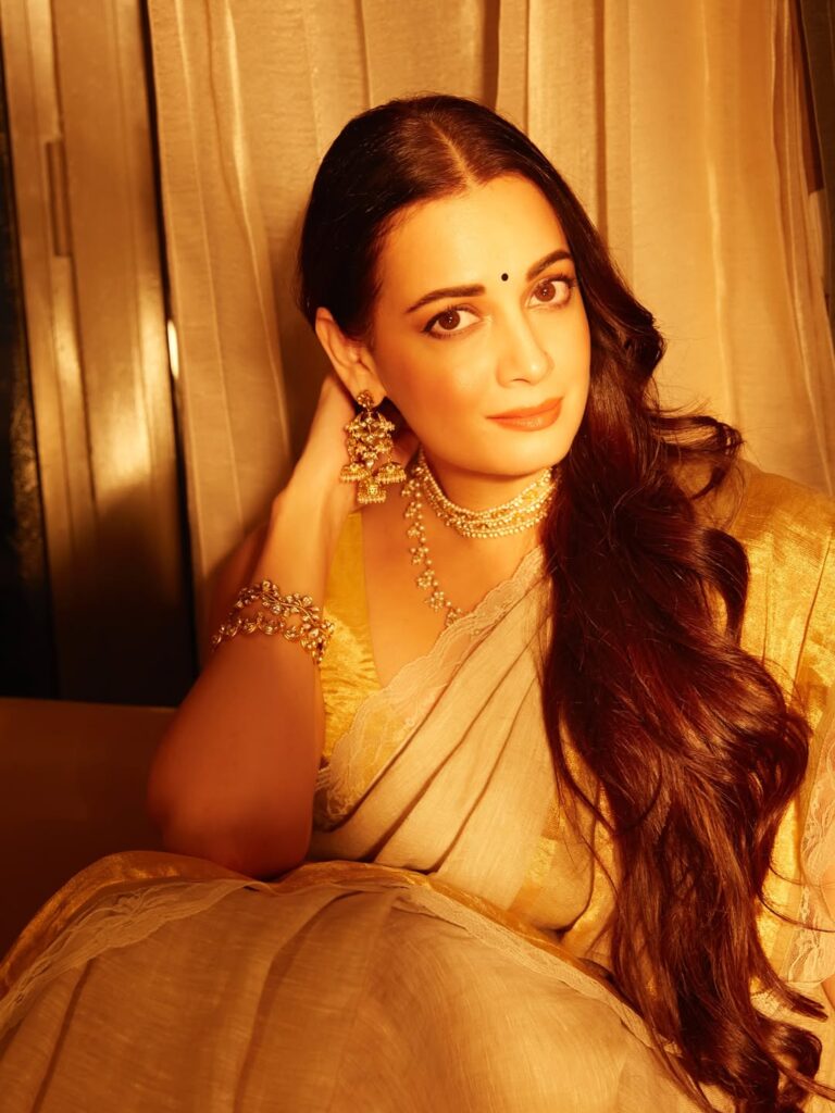 Hunterfly Dia Mirza sari look 1 Dia Mirza sari look