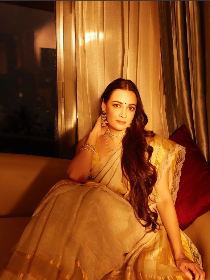 Hunterfly Dia Mirza sari look 10 Dia Mirza sari look