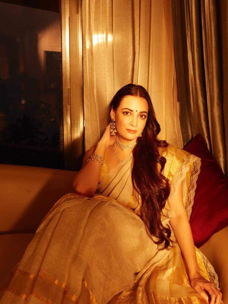 Hunterfly Dia Mirza sari look 11 Dia Mirza sari look