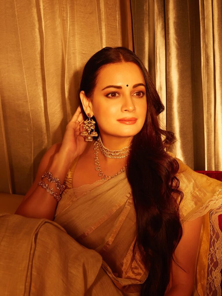 Hunterfly Dia Mirza sari look 5 Dia Mirza sari look