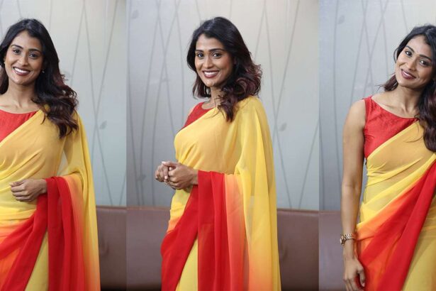 Hunterfly Poornima Ravi 15 1 Poornima Ravi shines in yellow outfit looking cute and beautiful