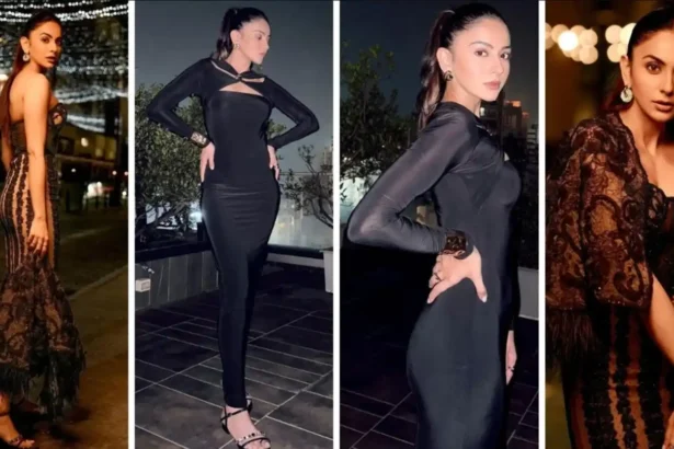 Hunterfly Rakul Preet Singh Redefines Weekend Chic in a Monochrome Black Ensemble 11zon