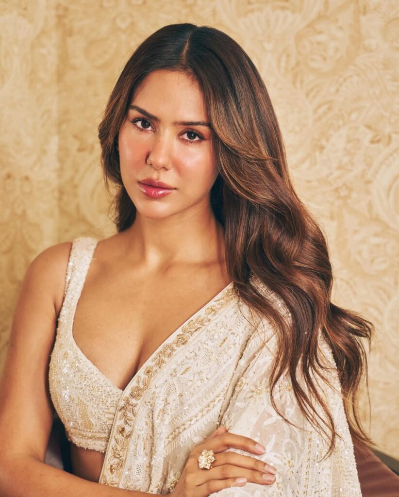 Sonam Bajwa Reimagines the Classic Chikankari Saree With a Modern Twist