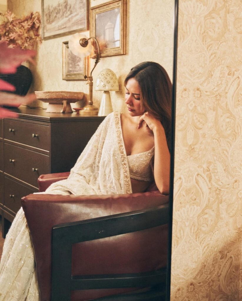Sonam Bajwa Reimagines the Classic Chikankari Saree With a Modern Twist