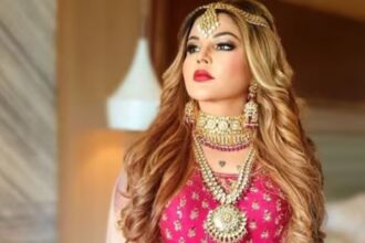 Rakhi Sawant reacting during a reality show appearance