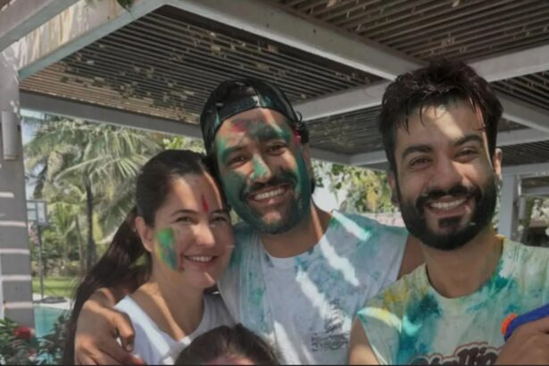 Katrina Kaif and Vicky Kaushal celebrating Holi with Sunny Kaushal and Isabelle Kaif