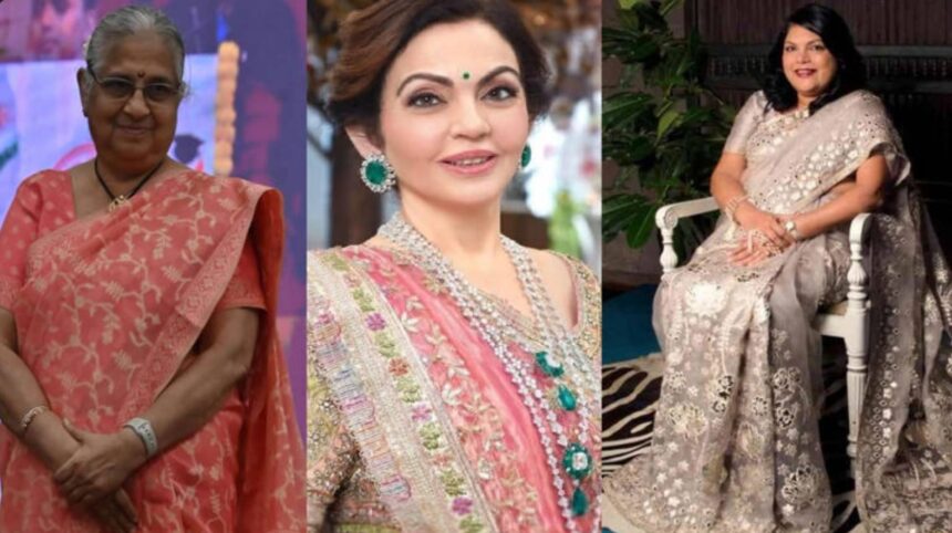 Nita Ambani Sudha Murty Indra Nooyi Kiran Mazumdar-Shaw Falguni Nayar style icons