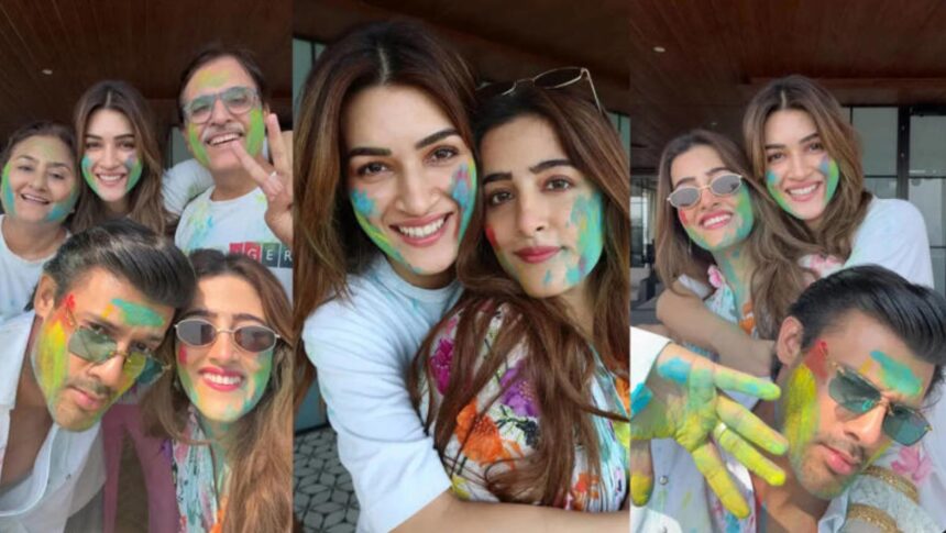 Hunterfly 026 03 06 194706 Nupur Sanon and Stebin Ben celebrating first Holi with Kriti Sanon