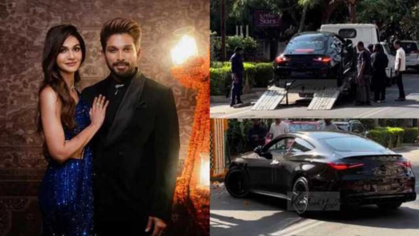 Hunterfly 026 03 07 191022 Allu Arjun Mercedes AMG CLE 53 delivered in Hyderabad