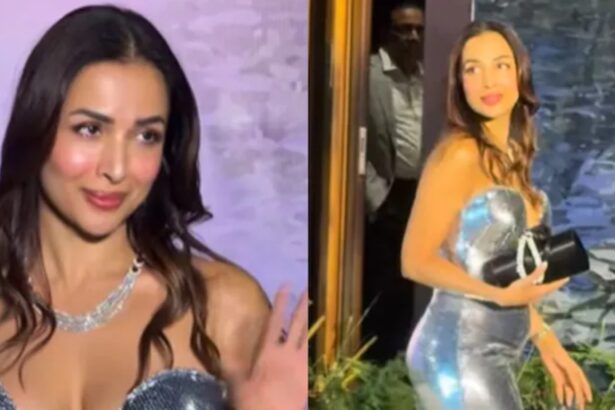 Hunterfly 026 03 13 130736 Malaika Arora silver gown at Kritika Kamra Gaurav Kapur reception