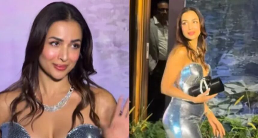 Hunterfly 026 03 13 130736 Malaika Arora silver gown at Kritika Kamra Gaurav Kapur reception