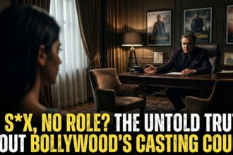 Bollywood actress facing audition challenges, representing the casting couch issue
