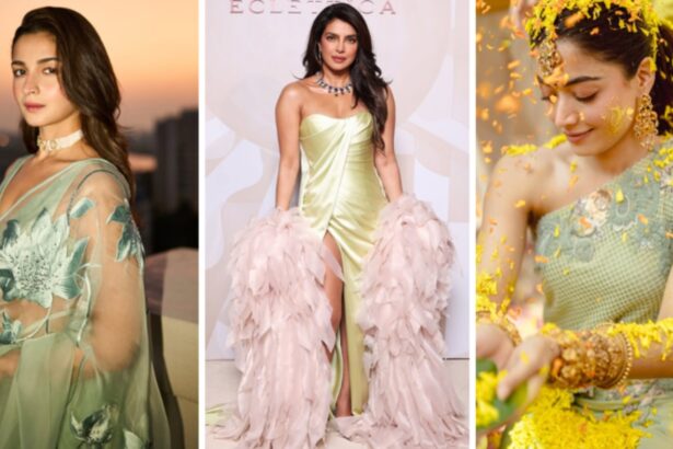Hunterfly 026 03 29 121351 Celebrities wearing green outfits in Spring 2026 fashion trend