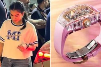 Radhika Merchant lilac Richard Mille watch IPL 2026