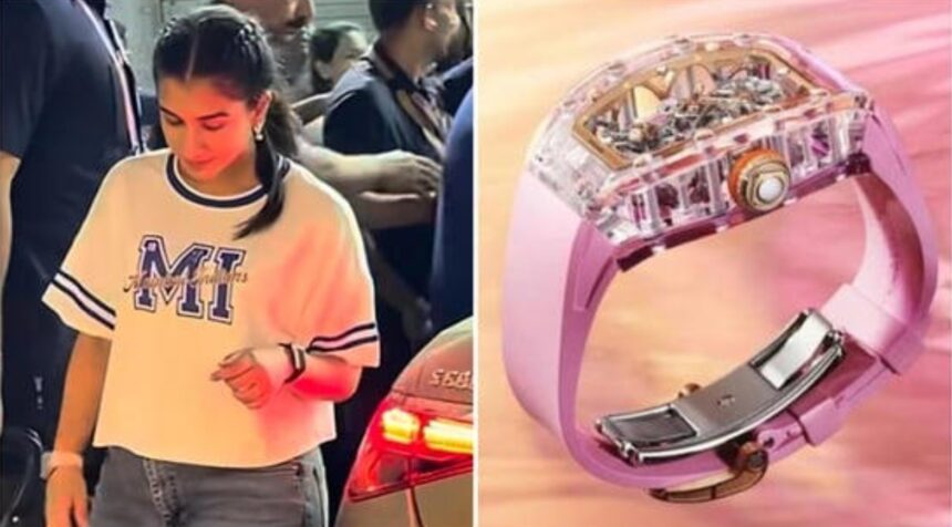 Hunterfly 03 31 084328 Radhika Merchant lilac Richard Mille watch IPL 2026