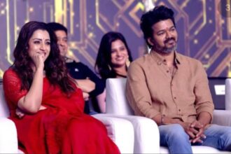 Vijay Thalapathy and Sangeetha Sornalingam at a public event