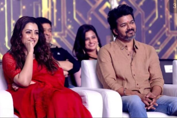 Vijay Thalapathy and Sangeetha Sornalingam at a public event