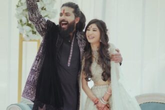 Anurag Dobhal and his wife Ritika during their wedding ceremony
