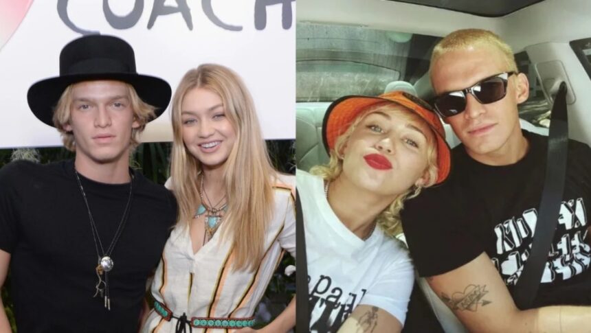 Cody Simpson with Gigi Hadid during their relationship