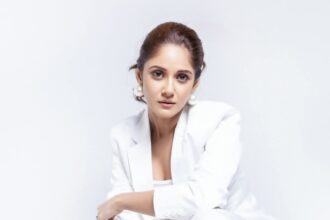 Trina Saha stunning red carpet look 2026