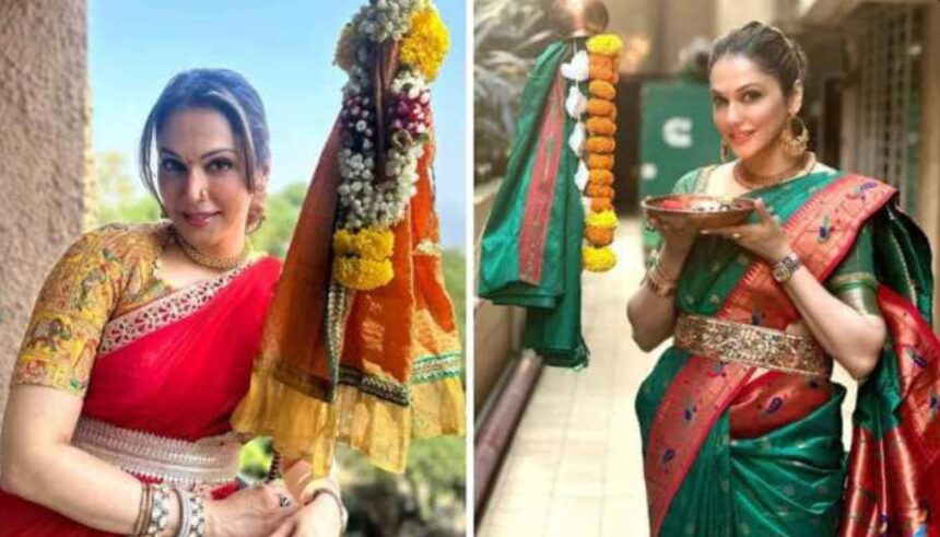Gudi Padwa 2026 celebration Isha Koppikar daughter Rianna