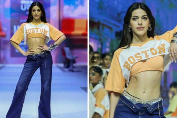 Alaya F belly chain Lakme Fashion Week 2026