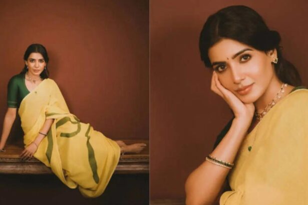 Samantha Ruth Prabhu Ugadi Kasavu Saree Look 2026