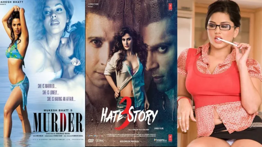 Collage of bold Bollywood films known for mature themes