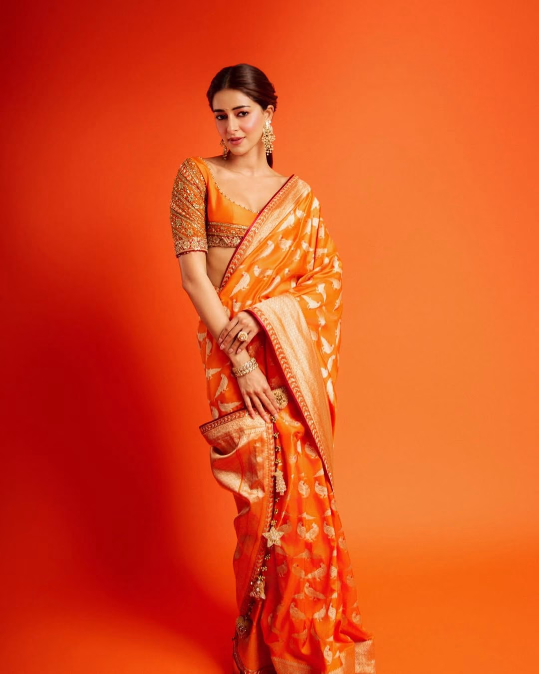 Hunterfly Proud to drape a Banarasi brocade saree by Swadesh that celebrates the skill and artistry of our 1 jpg
