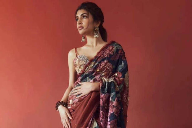 Hunterfly rrtrt Sreeleela green saree traditional look