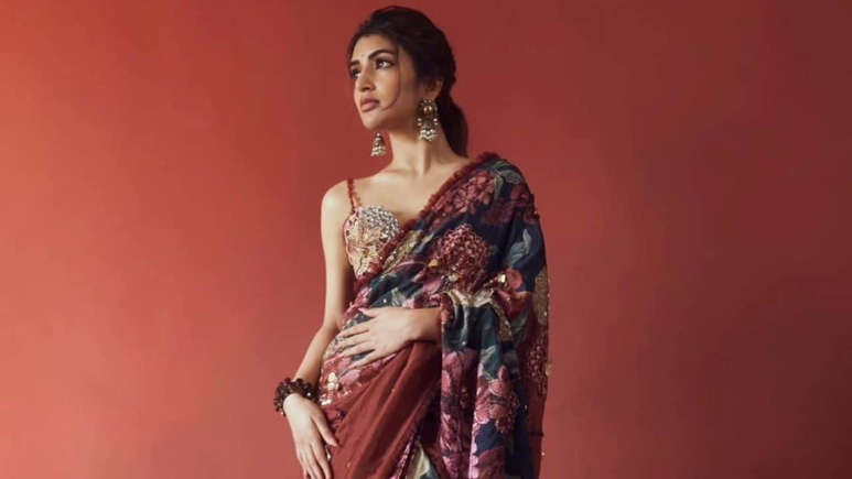 Hunterfly rrtrt Sreeleela green saree traditional look