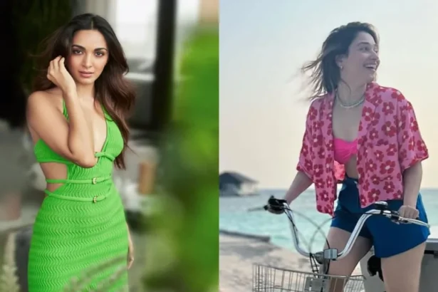 Bollywood actresses showcasing Summer Fashion 2025 trends in floral dresses, halter neck outfits and casual denim looks