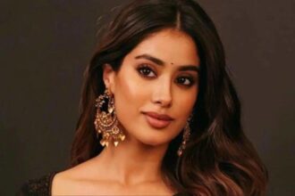 Janhvi Kapoor speaking at alcohol awareness event