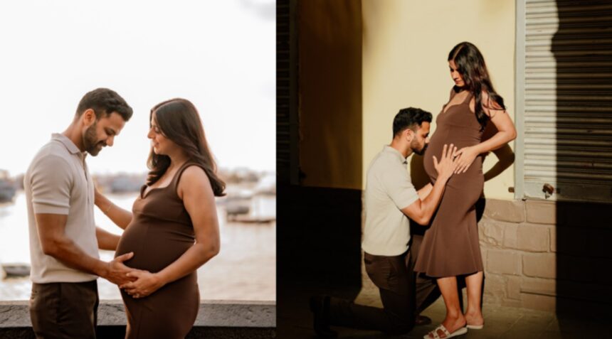 Hunterfly 026 04 11 205034 Swati Rajput pregnancy announcement maternity photos with Saurabh Goyal