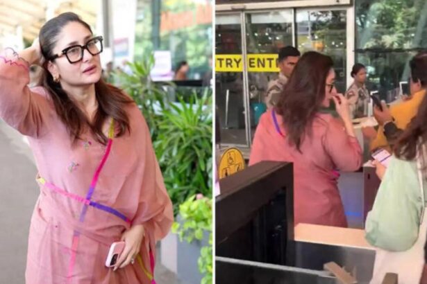 Kareena Kapoor at Mumbai airport viral video controversy